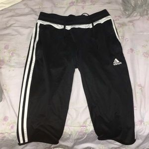 cropped adidas joggers